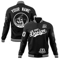Custom Black White Classic Style Full-Snap Breathable Jacket| KXKSHOP