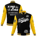 Custom Black Gold White Classic Style Full-Snap Wrinkle-Resistant Jacket| KXKSHOP
