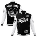 Custom Black White Gray Classic Style Full-Snap Breathable Jacket| KXKSHOP