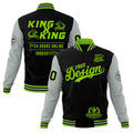 Custom Black Green Gray Classic Style Full-Snap Wrinkle-Resistant Jacket| KXKSHOP