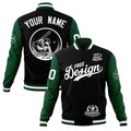 Custom Black Green White Classic Style Full-Snap Breathable Jacket| KXKSHOP