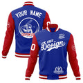 Custom Royal Blue Red White Classic Style Full-Snap Breathable Jacket| KXKSHOP