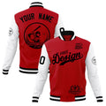 Custom Red Black White Classic Style Full-Snap Breathable Jacket| KXKSHOP