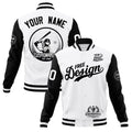 Custom White Black Classic Style Full-Snap Breathable Jacket| KXKSHOP