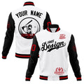 Custom White Black Red Classic Style Full-Snap Breathable Jacket| KXKSHOP