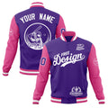 Custom Purple Pink White Classic Style Full-Snap Breathable Jacket| KXKSHOP