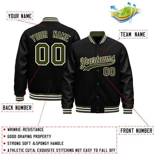 Custom Black White Classic Style Leather Sleeves Wrinkle-Resistant Jacket| KXKSHOP