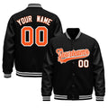 Custom Black White Classic Style Leather Sleeves Wrinkle-Resistant Jacket| KXKSHOP