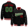 Custom Black Red White Classic Style Leather Sleeves Wrinkle-Resistant Jacket| KXKSHOP