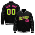 Custom Black White Classic Style Leather Sleeves Wrinkle-Resistant Jacket| KXKSHOP