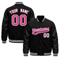 Custom Black White Classic Style Leather Sleeves Wrinkle-Resistant Jacket| KXKSHOP