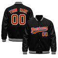 Custom Black White Classic Style Leather Sleeves Wrinkle-Resistant Jacket| KXKSHOP