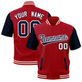 Custom Red Black Full-Snap Classic Style Jacket| KXKSHOP