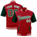 Custom Red White Full-Snap Classic Style Jacket| KXKSHOP