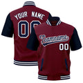 Custom Navy White Full-Snap Classic Style Jacket| KXKSHOP