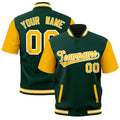 Custom Gold Green White Full-Snap Classic Style Jacket| KXKSHOP