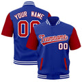Custom Red Royal Blue White Full-Snap Classic Style Jacket| KXKSHOP