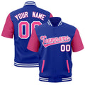 Custom Royal Blue White Full-Snap Classic Style Jacket| KXKSHOP