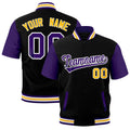 Custom Purple White Gold Full-Snap Classic Style Jacket| KXKSHOP