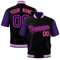 Custom Purple White Pink Full-Snap Classic Style Jacket| KXKSHOP