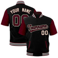 Custom Gray Crimson White Full-Snap Classic Style Jacket| KXKSHOP