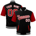 Custom Red Black White Full-Snap Classic Style Jacket| KXKSHOP