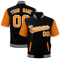 Custom Gold Orange Black White Full-Snap Classic Style Jacket| KXKSHOP