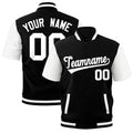 Custom White Black Full-Snap Classic Style Jacket| KXKSHOP