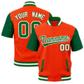 Custom Kelly Green White Full-Snap Classic Style Jacket| KXKSHOP