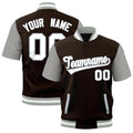 Custom Gray White Full-Snap Classic Style Jacket| KXKSHOP