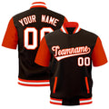 Custom Orange White Full-Snap Classic Style Jacket| KXKSHOP