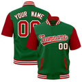Custom Red White Full-Snap Classic Style Jacket| KXKSHOP