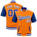 Custom Royal Blue White Full-Snap Classic Style Jacket| KXKSHOP