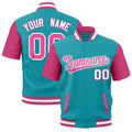 Custom Pink White Full-Snap Classic Style Jacket| KXKSHOP