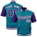 Custom Purple White Full-Snap Classic Style Jacket| KXKSHOP