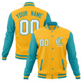 Custom Full-Snap Varsity Bomber Baseball Jackets Stitched Name Number