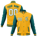 Custom Full-Snap Varsity Bomber Baseball Jackets Personalized Coats