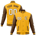 Custom Full-Snap Baseball Coats Raglan Sleeves Varsity Letterman Jackets