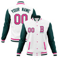 Custom Full-Snap Baseball Coats with Personalized Stitched Varsity Letterman Jacket