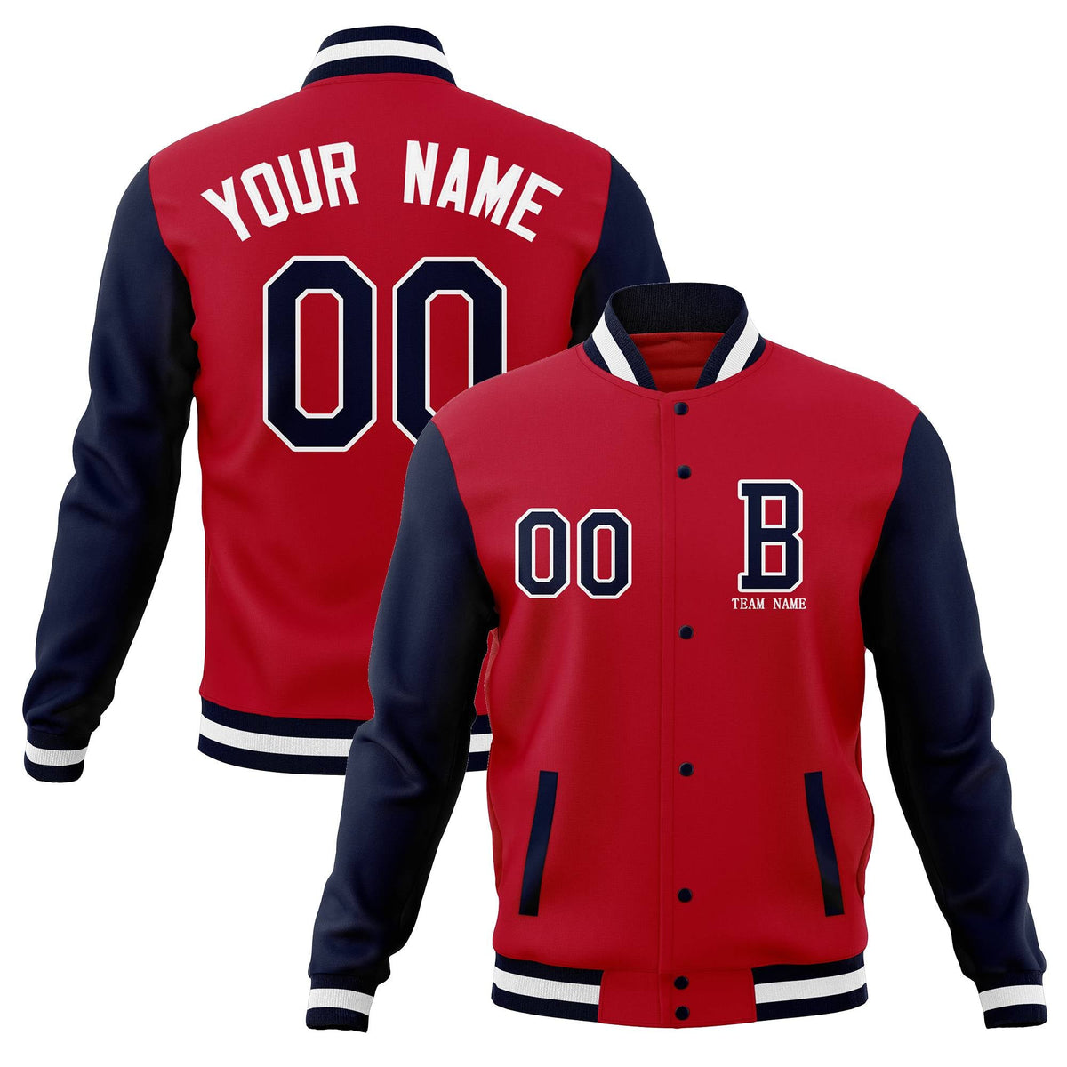 Custom Full-Snap Baseball Coats,Crafted Varsity Letterman Jackets