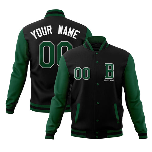 Custom Full-Snap Baseball Coats with Personalized Stitched Varsity Letterman Jacket