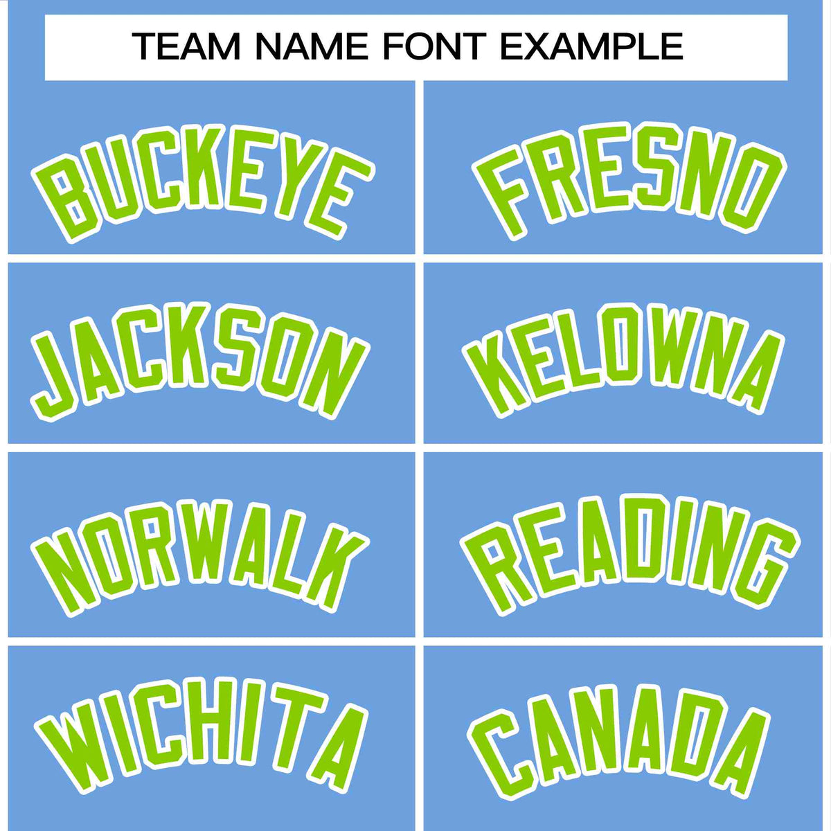 Custom Powder Blue Neon Green-White Varsity  Jacket Classic Style Full-Snap Letterman
