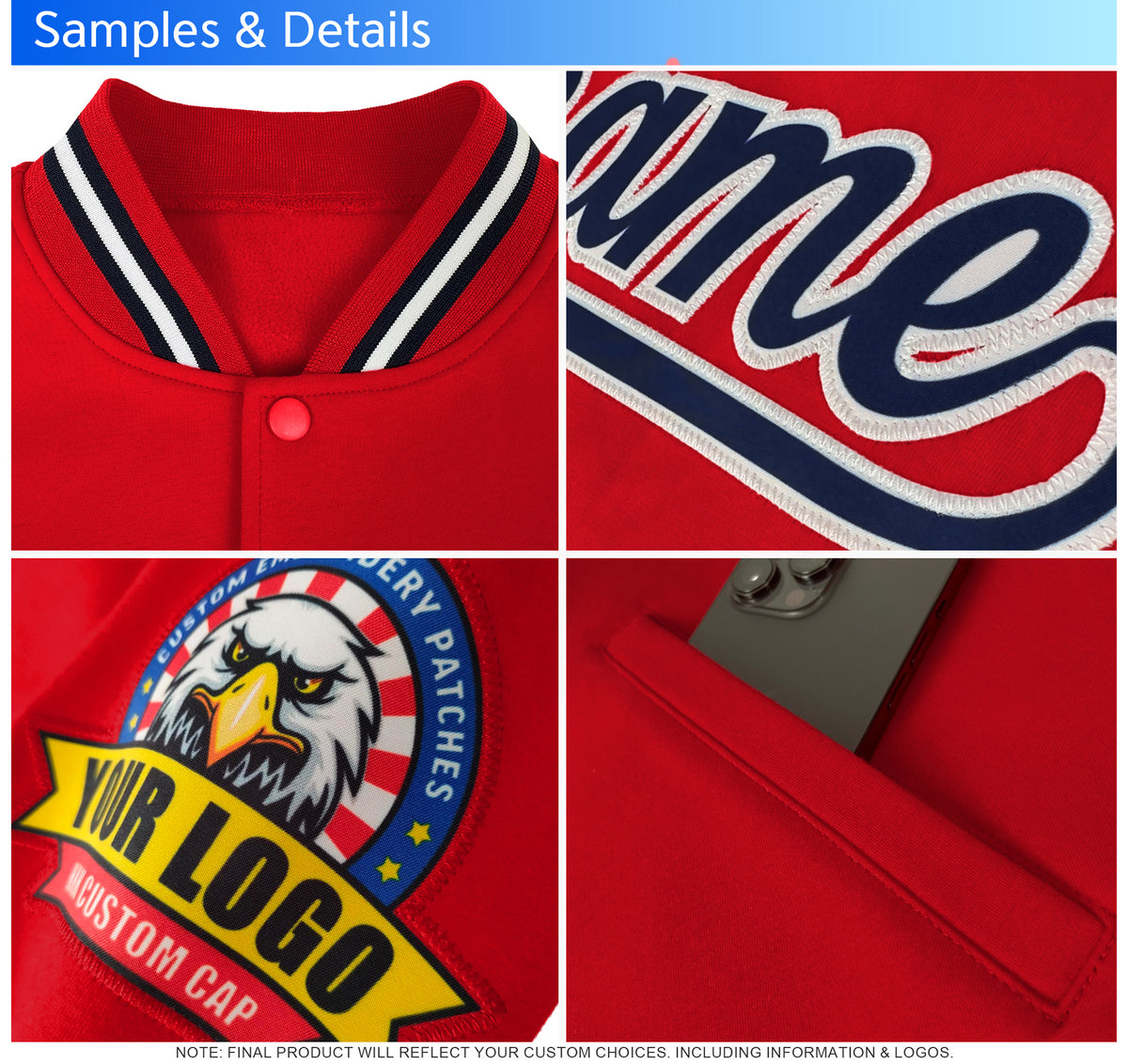 Custom Green Green Varsity Full-Snap Blade Pattern Raglan Sleeves Letterman Baseball Jacket