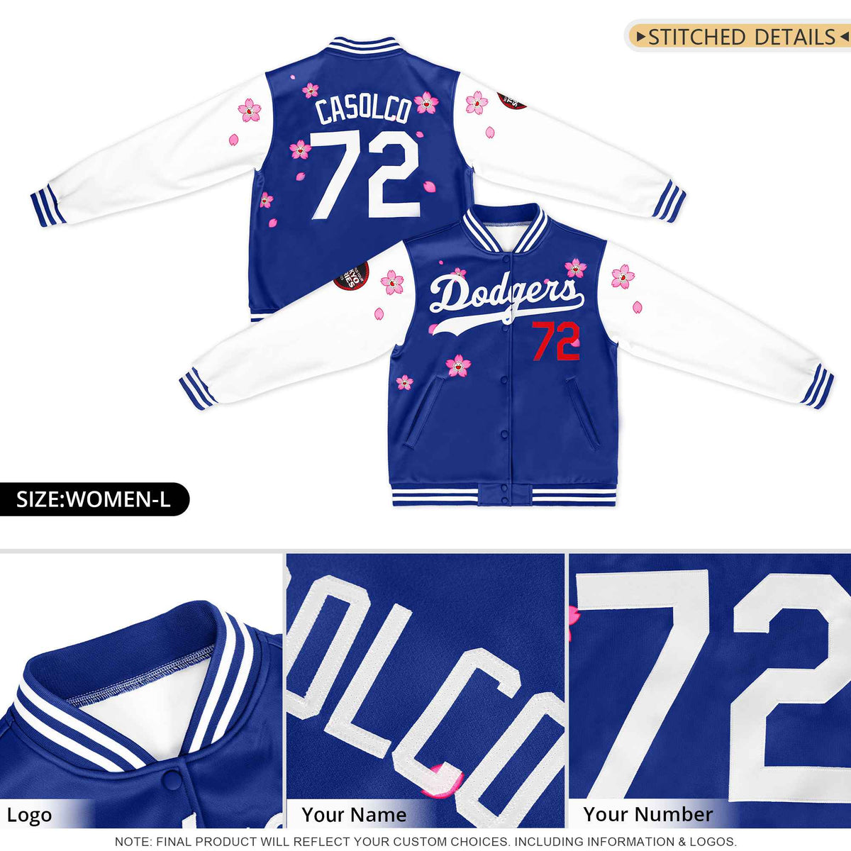 Custom Black Purple-White Varsity Jacket Classic Style Full-Snap Letterman Jacket